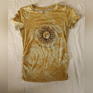 Maternity Sonoma Goods For Life Fitted Crewneck Graphic Tee- Sz Small